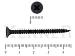 Саморез черный универсал усиленный Kn KENNER 3,5х45 (15кг) – фото