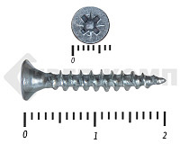 Саморез белый цинк POZY 3х20 (25000шт)