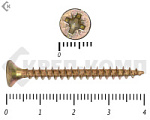 Саморез желтый цинк POZY 4х40 Фасовка (700шт) – фото