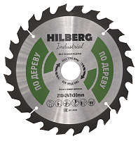 Диск пильный по дереву 210*30*24Т Hilberg Industrial (1 шт.)