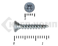 Саморез белый цинк POZY 2,5х16 (300шт)