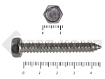 Купить саморез шестигранный нержавейка (din7976 а2)