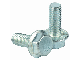 Болты с фланцем, с насечкой под головой DIN6921