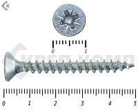 Саморез белый цинк POZY 6х 50 (2500шт)