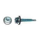 Саморез кровельный цинк, с шайбой EPDM, PT-1, 4,8х25 К КРЕП-КОМП Малая фасовка (35шт)