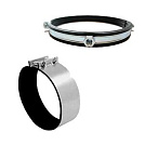 Хомут для воздуховода 180мм с уплотнением, гайка м8 (1шт)