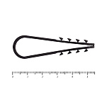 Дюбель хомут для крепления кабеля, цвет-чёрный, круглый 11х18 (100шт)