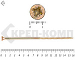 Саморез желтый цинк POZY 6х160 (600шт) – фото