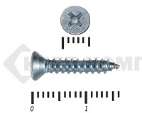 Саморез потай цинк DIN 7982 2,9х16 (20000шт)