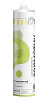 Герметик силиконовый санитарный, Бесцветный KRONbuild 280 ml (1шт)