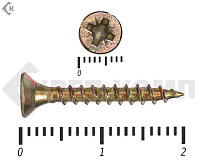 Саморез желтый цинк POZY 3х20 (300шт)