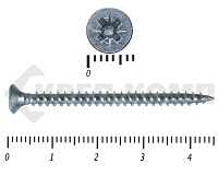 Саморез белый цинк POZY 3х45 (80шт)