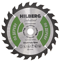 Диск 185*20/16*24Т, пильный по дереву Hilberg Industrial (1 шт)